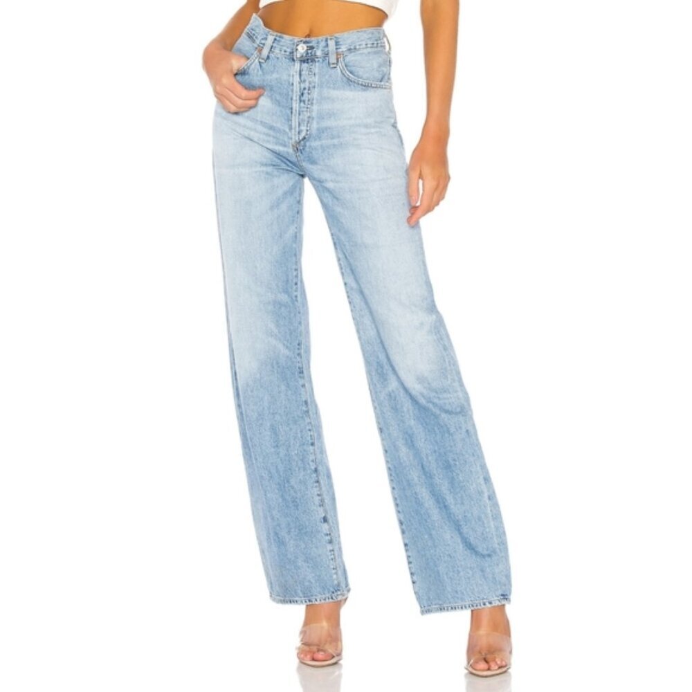 CITIZENS OF HUMANITY Annina Jeans Baggy Loose Tularosa Light Wash Wide Leg 30
